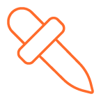 Icone de pipette pour les recommandations de dosage de médicaments dans le test ADN PGx douleur