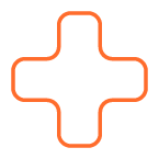 Icone de croix de pharmacie pour illustrer le score global de santé du microbiome