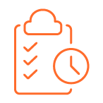 Icone de rapport qui illustre que les recommandations pour les tests pharmacogénétiques et microbiome sont accessibles rapidement