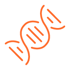 Icone de brin d'ADN pour le panel de gènes inclus dans le test PGx santé mentale